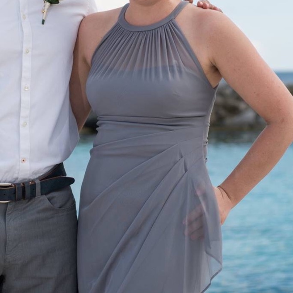 David’s Bridal Grey Size 4